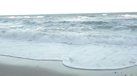 The white foam of the surf Stock Footage 60251122