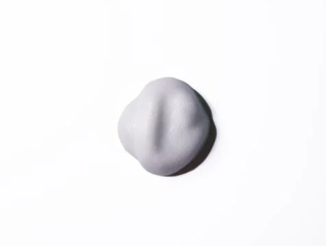 White foam texture on isolated background. Beauty product Stock Photos