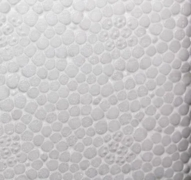 White foam texture with medium balls Stock Photos