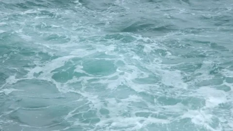 White foamy sea waves Stock Footage 254730586