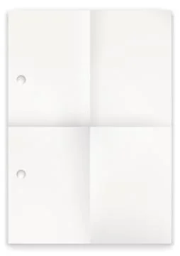 White Folded Paper Stock Illustration