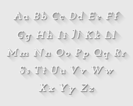 White font Stock Illustration