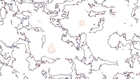 White fractal lines mapping Stock Footage 273094032