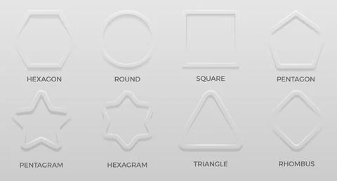 White frame. 3D luxury abstract background. Minimal emboss texture or light Stock Illustration