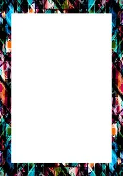 White Frame With Abstract Decorated Rounded Borders White frame background... Stock Photos