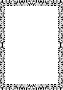 White Frame Background with Decorated Borders White frame background with ... Stock Photos