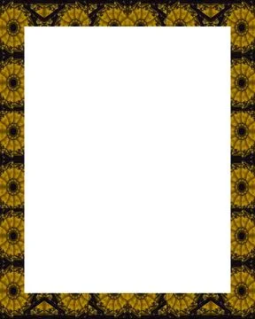 White Frame Background with Decorated Borders White frame background with ... Stock Photos