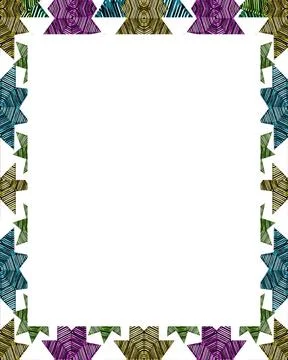 White Frame Background with Ornate Decorated Borders White frame backgroun... Stock Photos