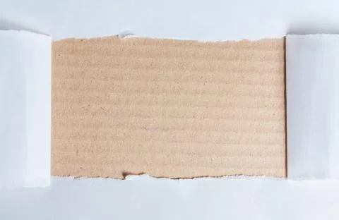 White frame with beige background Stock Photos