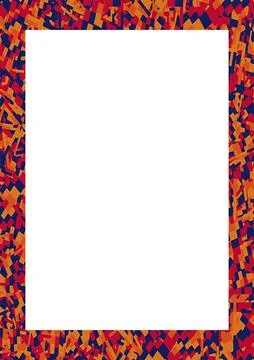 White Frame with Decorated Borders Stock Photos