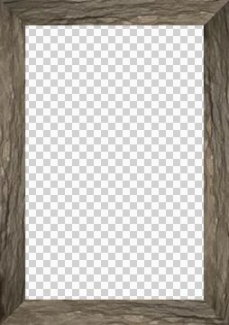 White Frame with Decorated Borders Stockfoto's