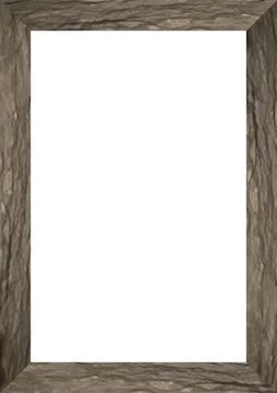 White Frame with Decorated Borders Stockfoto's