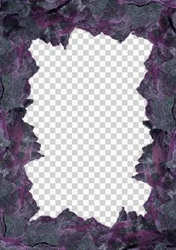 White Frame with Decorated Borders Stock Photos
