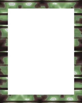 White Frame with Decorated Borders White frame background with decorated d... Stock Photos