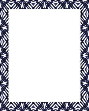 White Frame with Decorated Borders White frame background with decorated d... Stock Photos