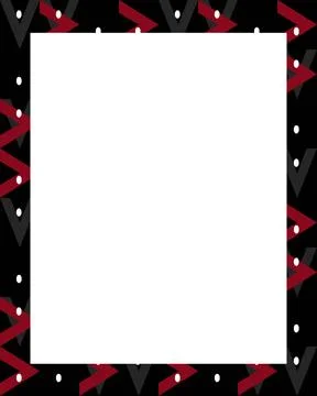 White Frame with Decorated Borders White frame background with decorated d... Stock Photos