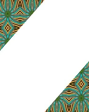White Frame with Decorated Borders White frame background with decorated d... Stock Photos