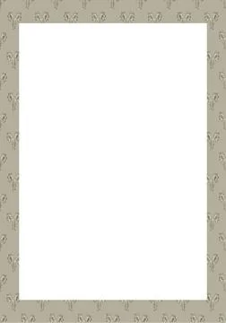 White Frame with Decorated Borders White frame background with decorated d... Stock Photos