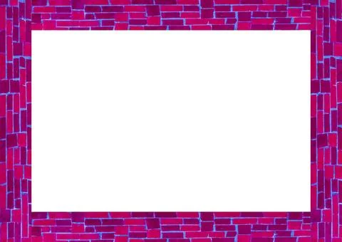 White Frame with Decorated Borders White frame background with decorated d... Stock Photos