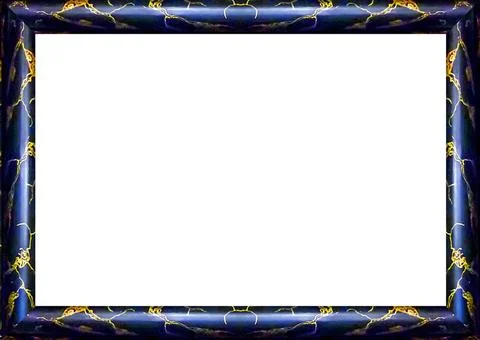 White Frame with Decorated Borders White frame background with decorated d... Stock Photos