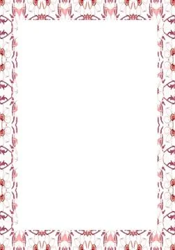 White Frame with Decorated Borders White frame background with decorated d... Stock Photos