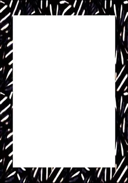 White Frame with Decorated Borders White frame background with decorated d... Stock Photos