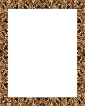 White Frame with Decorated Borders White frame background with decorated d... Stock Photos