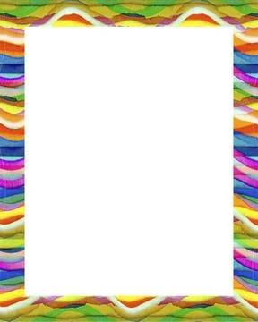 White Frame with Decorated Borders White frame background with decorated d... Stock Photos