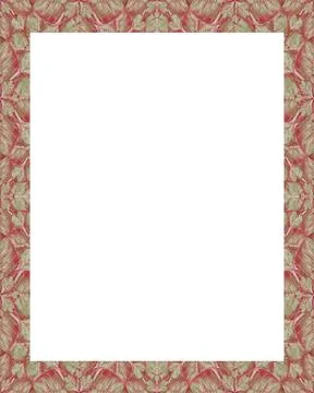 White Frame with Decorated Borders White frame background with decorated d... Stock Photos