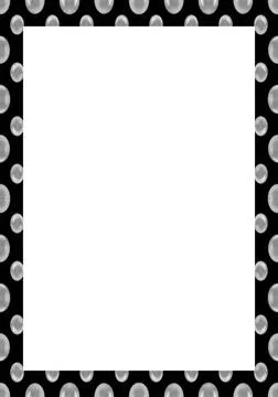 White Frame with Decorated Bubbles Borders White frame background with dec... Stock Photos