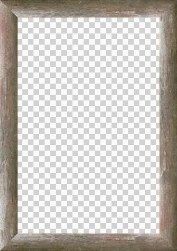 White frame with decorated stone material borders Stock Illustration