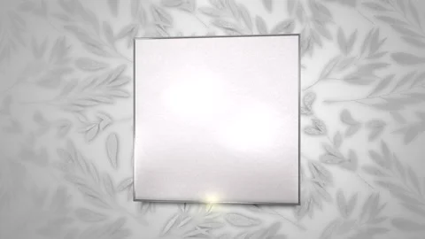 White frame with flowers pattern Stock Footage 167438986