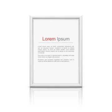 White Frame Stock Illustration