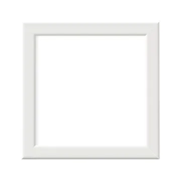 White frame isolated on white background Stock Illustration