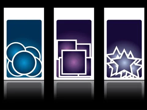 White frame labels Stock Illustration