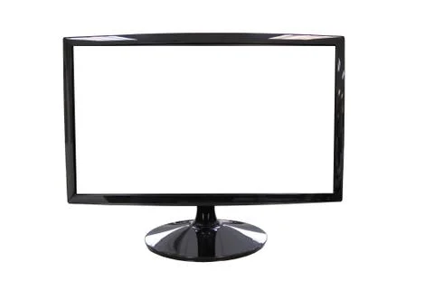 White frame led computer screen. Stockfoto's