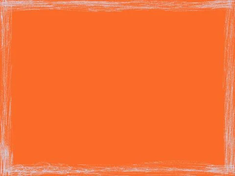 White frame with orange background Stock Illustration