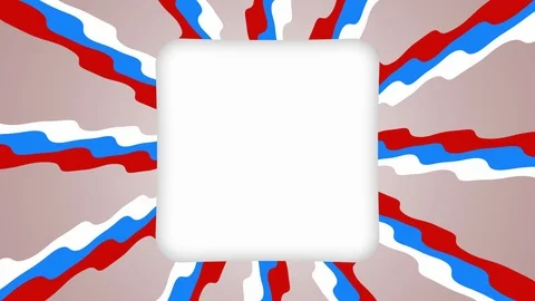 White frame rectangle banner on wavy shapes animation Stock Footage 121570118