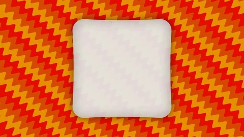 White frame rectangle banner on wavy orange shapes animation Stock Footage 121570929