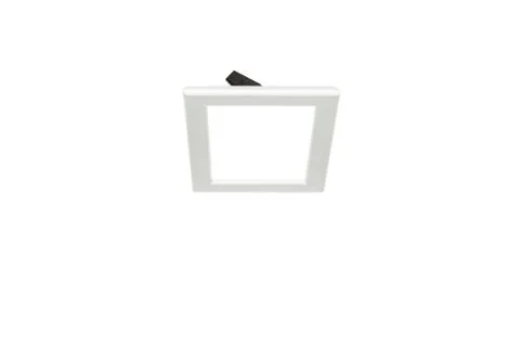 White frame on white background. Empty frame. Stock Photos