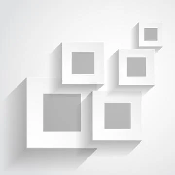 White frames abstract design Stock Illustration