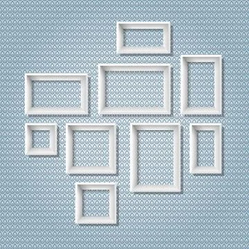 White frames Stock Illustration