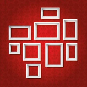White frames Stock Illustration