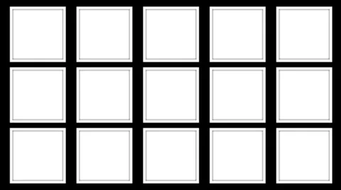 White Frames Mapping2 Stock Footage 39653537