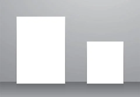 White frames sample empty Stock Photos