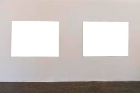 White frames on a white background Stock Photos