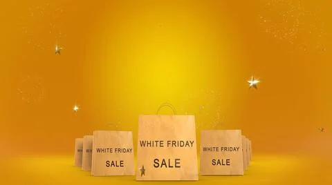 White Friday Background 스톡 일러스트