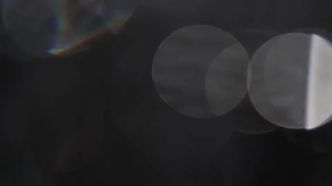 White, full screen, Light leaks, Crystalline, bokeh, black background, Stock Footage 320636945