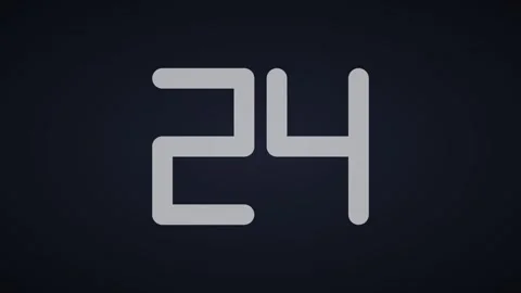 White Fullscreen Number Countdown Timer 30 Seconds for events presentations Stock Footage 342629698