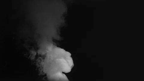 White fume after explosion Stock Footage